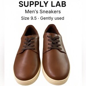 Supply Lab Men’s Sneakers – Brown Leather – Size 9.5
